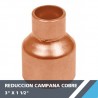 REDUCCION CAMPANA COBRE 3? X 1 1/2?