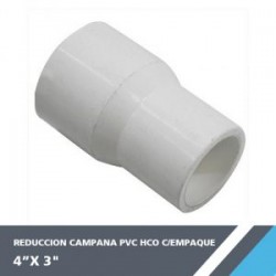REDUCCION CAMPANA PVC HCO 4? X 3? C/EMPAQUE