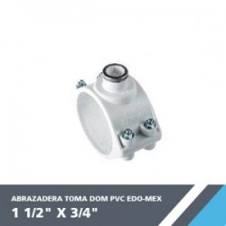 ABRAZADERA TOMA PVC  1 1/2? X 3/4?