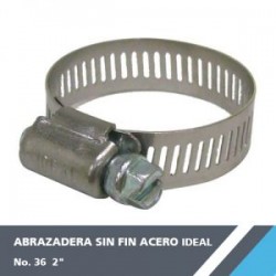 ABRAZADERA SIN FIN ACERO No. 36  2? IDEAL