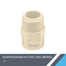 ADAPTADOR MACHO CPVC 1? C/INS. BRONCE