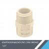 ADAPTADOR MACHO CPVC 1/2? C/INS. BRONCE