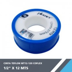 CINTA TEFLON WT12-120 1/2? X 12 MTS COFLEX