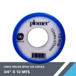 CINTA TEFLON WT34-120 3/4? X 12 MTS COFLEX