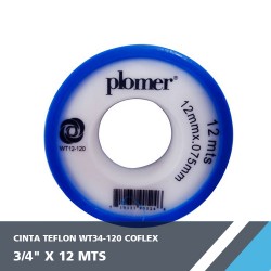 CINTA TEFLON WT34-120 3/4? X 12 MTS COFLEX