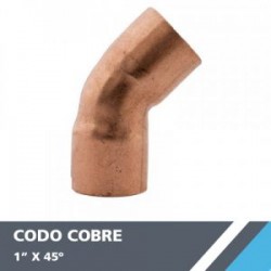 CODO COBRE 1? X 45°