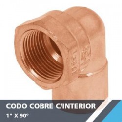 CODO COBRE C/INTERIOR 1? X 90°