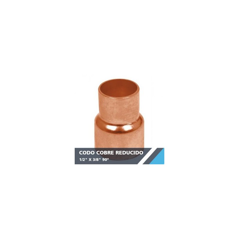 CODO COBRE REDUCIDO 3/4? X 1/2? 90°