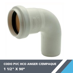 CODO PVC HCO ANGER 1 1/2? X 90° C/EMPAQUE