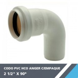 CODO PVC HCO ANGER 2 1/2? X 90° C/EMPAQUE