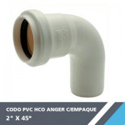 CODO PVC HCO ANGER 2? X 45° C/EMPAQUE