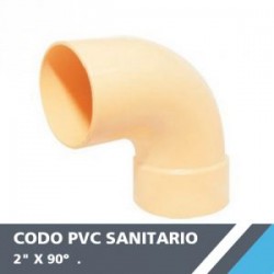 CODO PVC SANITARIO 2? X 90°