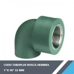 CODO TUBOPLUS 1? X 90° ROSCA HEMBRA 32 MM