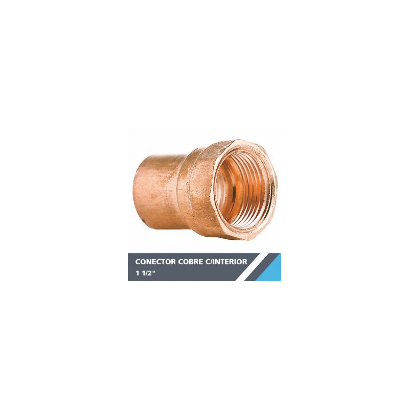 CONECTOR COBRE C/INTERIOR 1 1/2?
