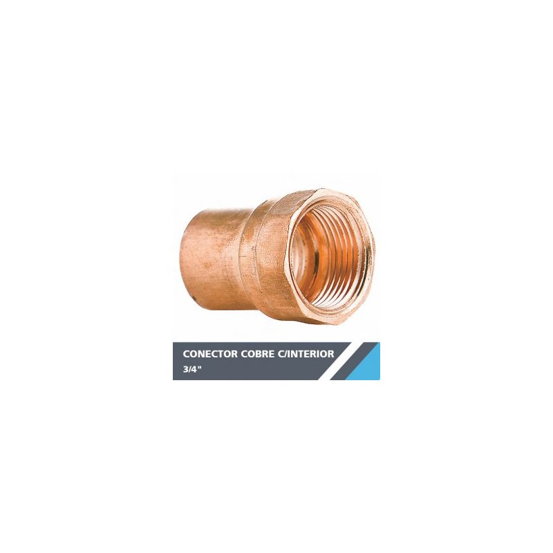 CONECTOR COBRE C/INTERIOR 3/4?