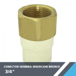 CONECTOR HEMBRA INSERCION BRONCE 3/4?