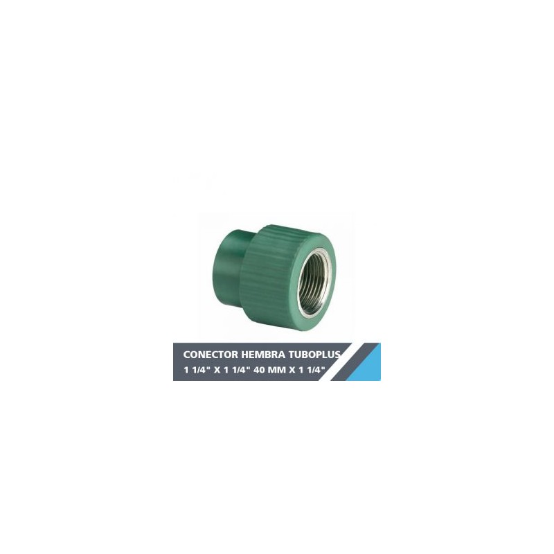 CONECTOR HEMBRA TUBOPLUS 1 1/4? X 1 1/4? 40 MM X 1 1/4?