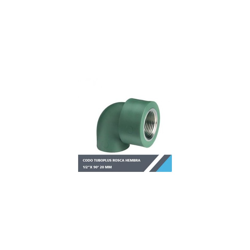 CONECTOR HEMBRA TUBOPLUS 1/2? X 1/2? 20 MM X 1/2?