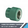 CONECTOR HEMBRA TUBOPLUS 3/4? X 1/2? 25 MM X 1/2?