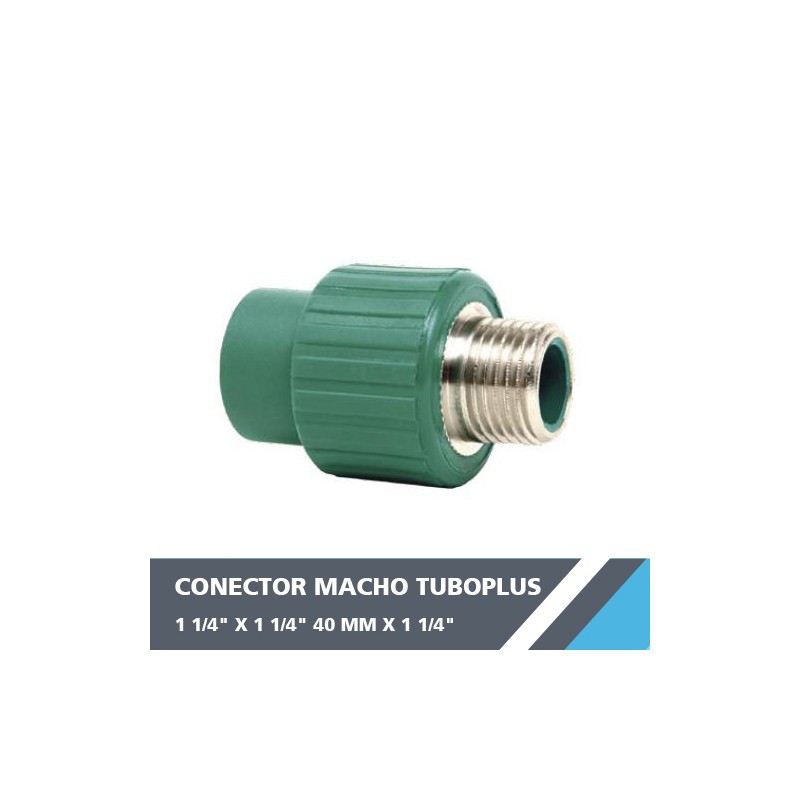 CONECTOR MACHO TUBOPLUS 1? X 1? 32 MM X 1?