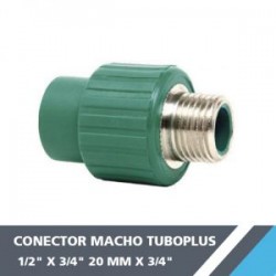 CONECTOR MACHO TUBOPLUS 1/2? X 3/4? 20 MM X 3/4?