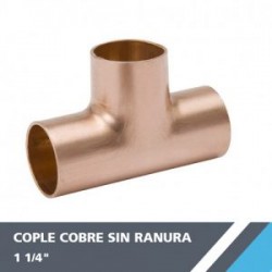 COPLE COBRE 1 1/4? SIN RANURA