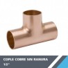 COPLE COBRE 1/2? SIN RANURA