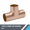 COPLE COBRE 3/4? SIN RANURA