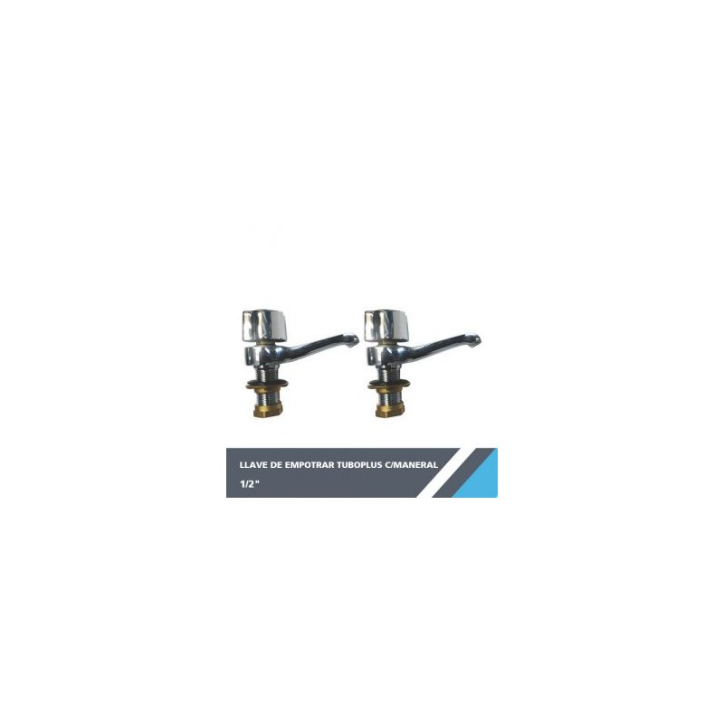 LLAVE DE EMPOTRAR TUBOPLUS 1/2? C/MANERAL FIG 210137